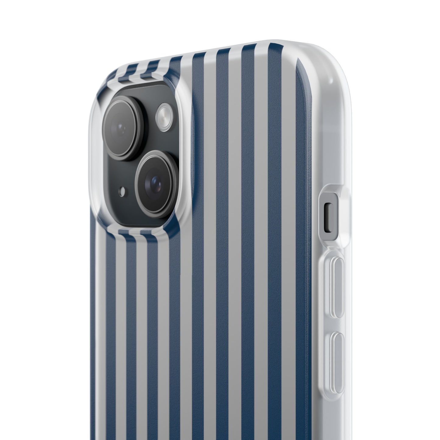 Navy Blue Stripes Flexible Phone Case iPhone Case Samsung Galaxy - Phone Case - Kristine Celestine