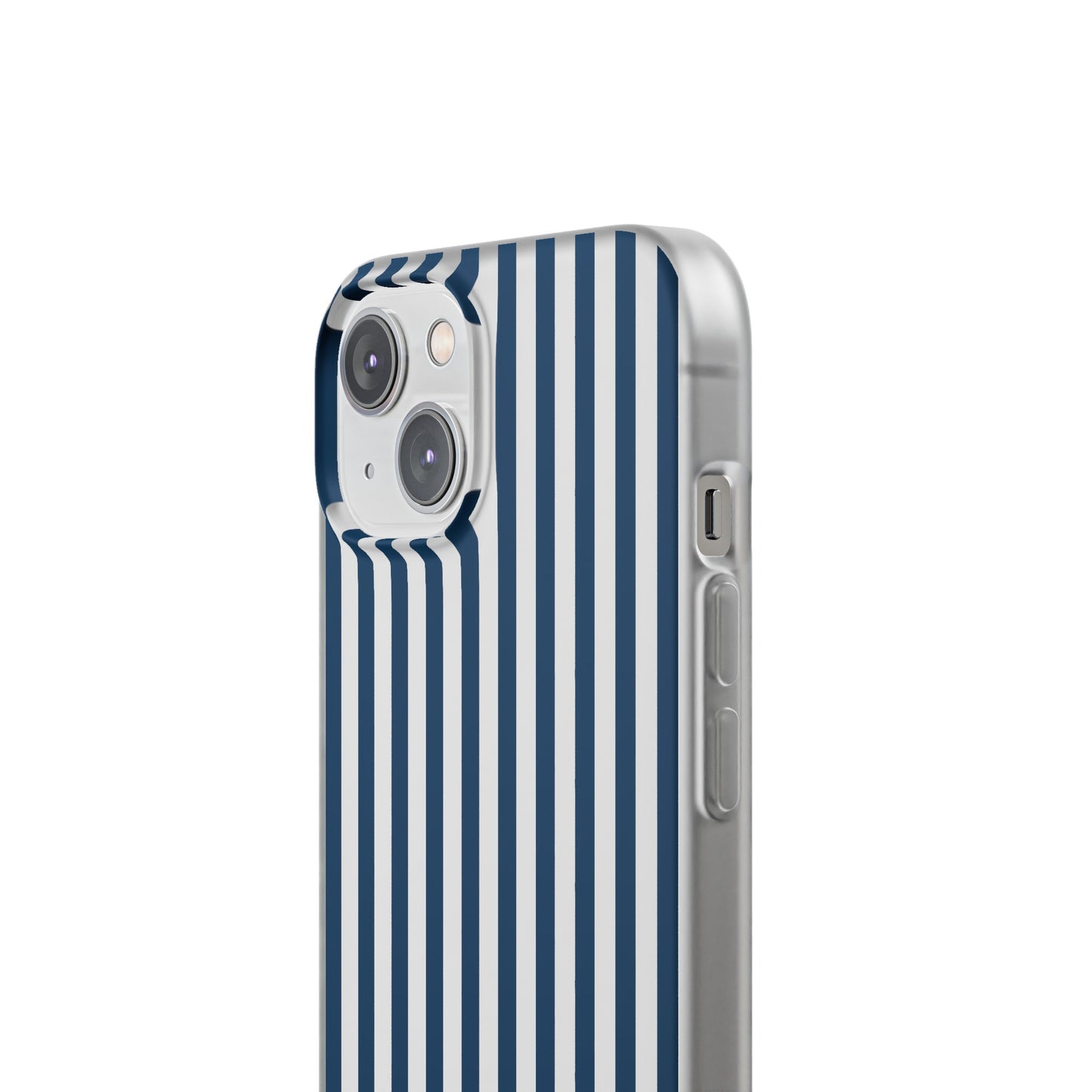 Navy Blue Stripes Flexible Phone Case iPhone Case Samsung Galaxy - Phone Case - Kristine Celestine