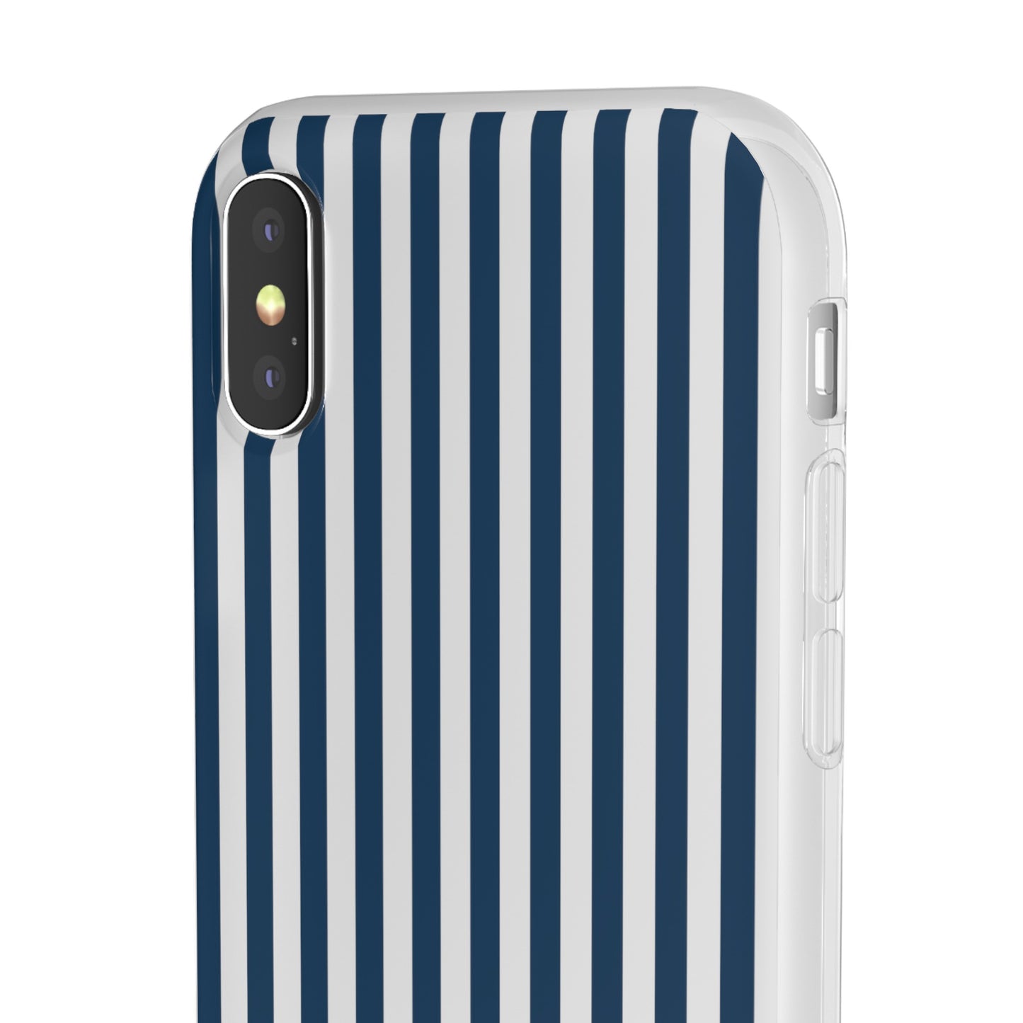 Navy Blue Stripes Flexible Phone Case iPhone Case Samsung Galaxy - Phone Case - Kristine Celestine