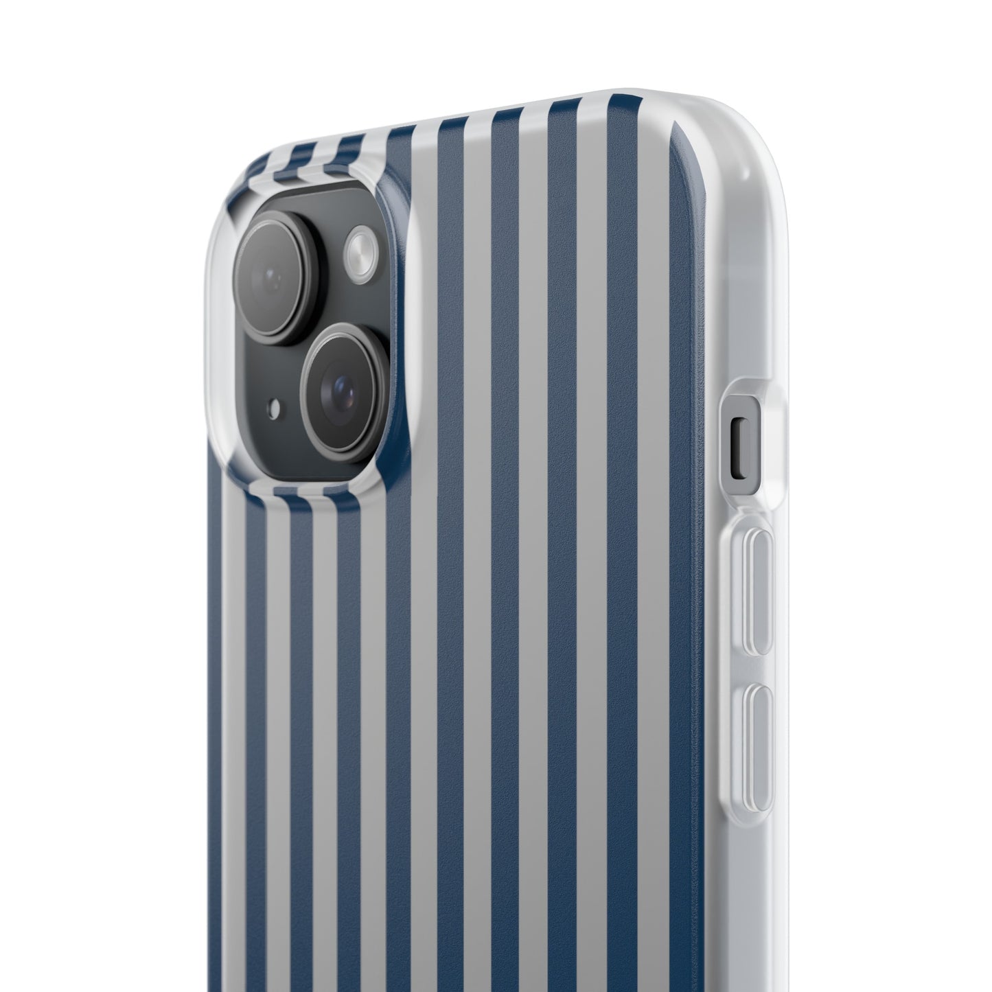 Navy Blue Stripes Flexible Phone Case iPhone Case Samsung Galaxy - Phone Case - Kristine Celestine