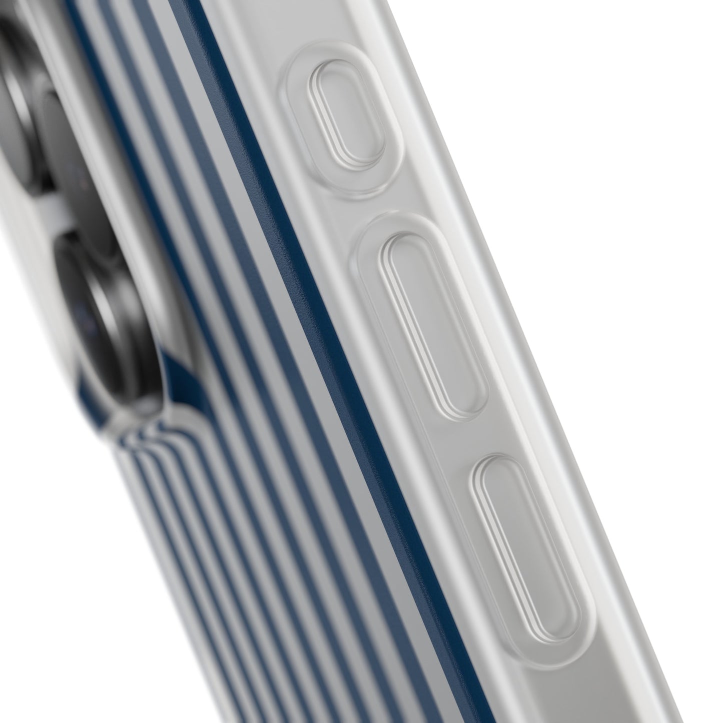Navy Blue Stripes Flexible Phone Case iPhone Case Samsung Galaxy - Phone Case - Kristine Celestine