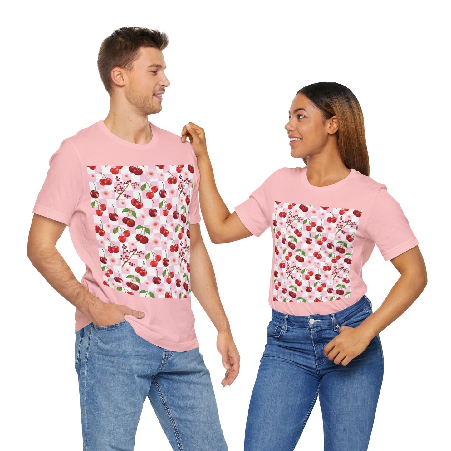 Cherry Checkerboard T - Shirt - T - Shirt - Kristine Celestine