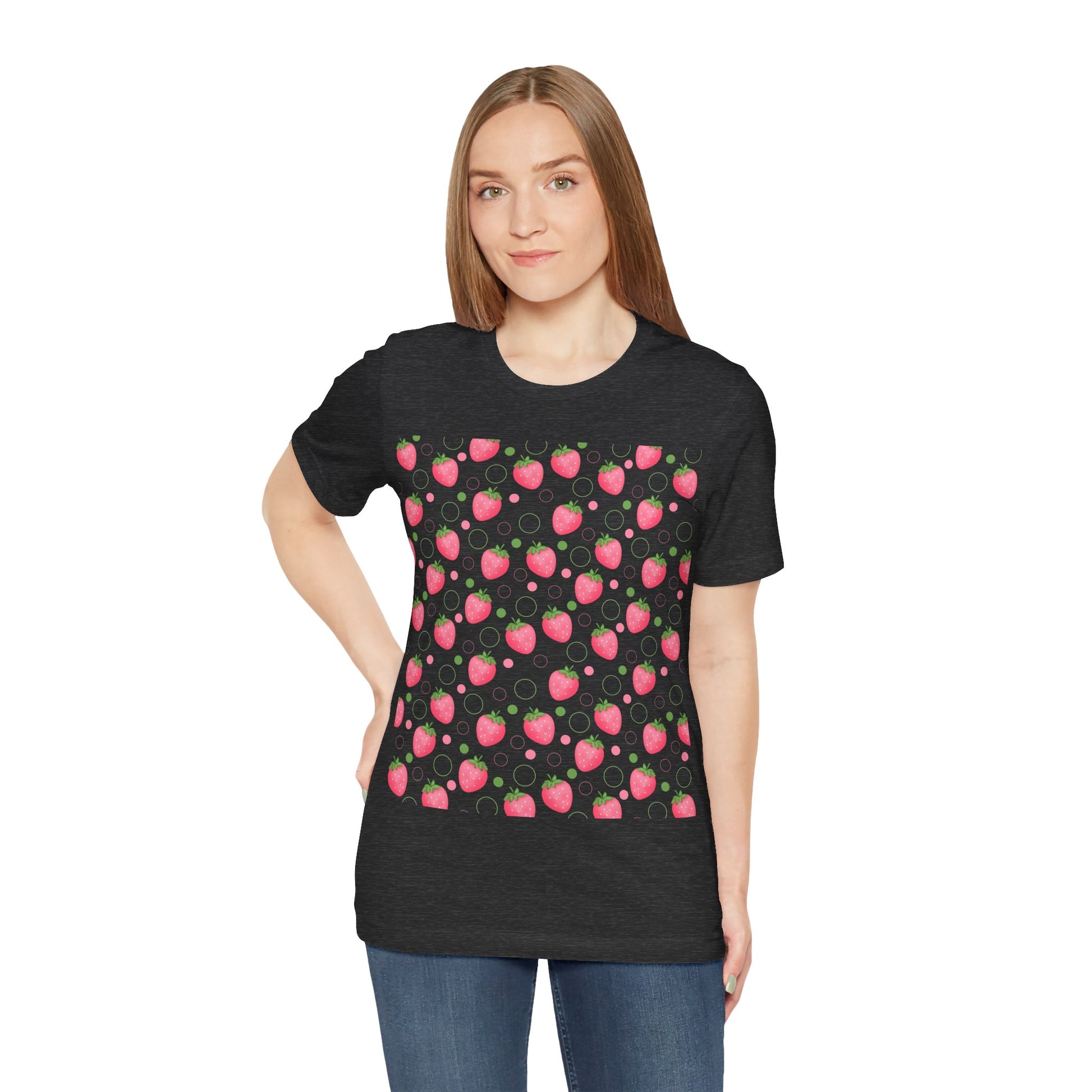 Pink Strawberry Bubbles T - Shirt - T - Shirt - Kristine Celestine