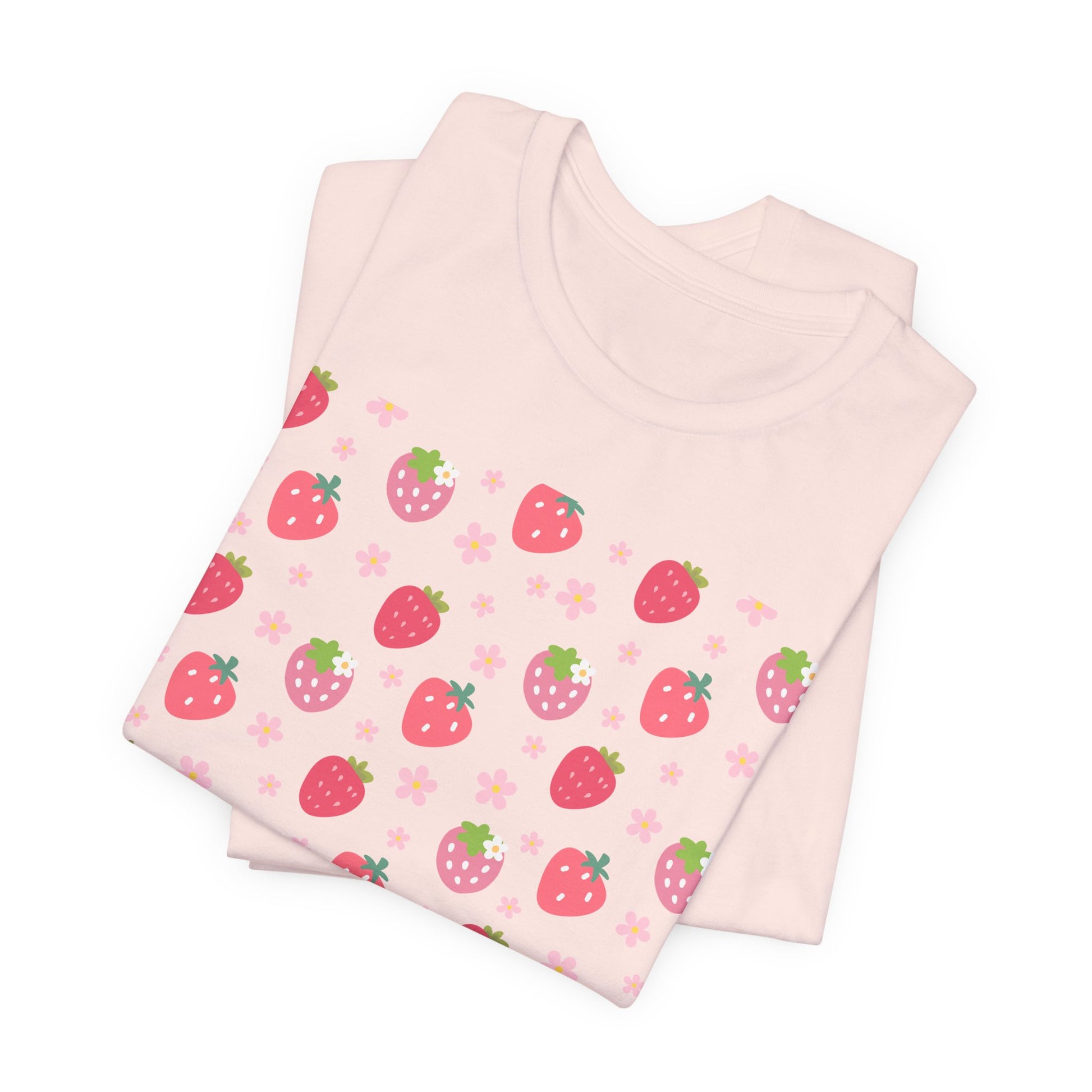 Strawberries and Daisies T - Shirt - T - Shirt - Kristine Celestine