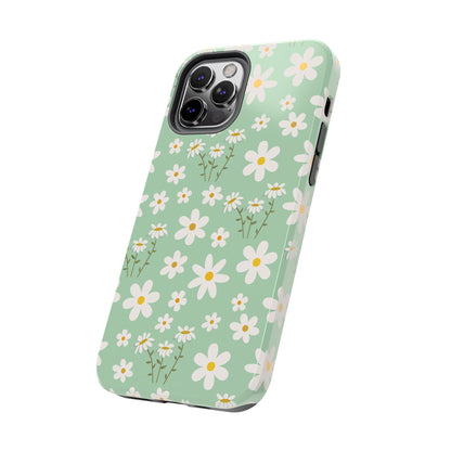 Mint Daisy Delight Tough Phone Case for iPhone and Samsung Galaxy