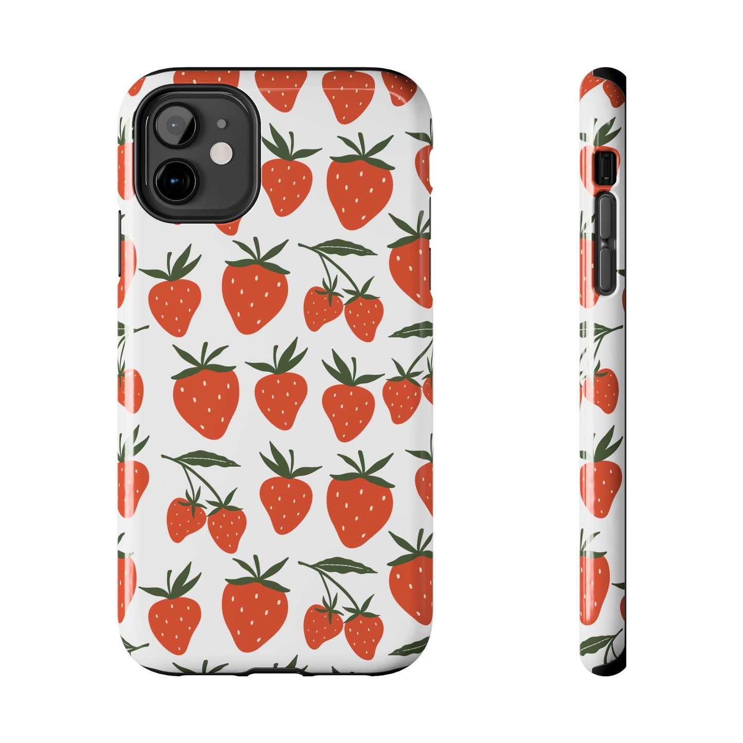 Tropical Strawberry Tough Phone Case for iPhone and Samsung Galaxy