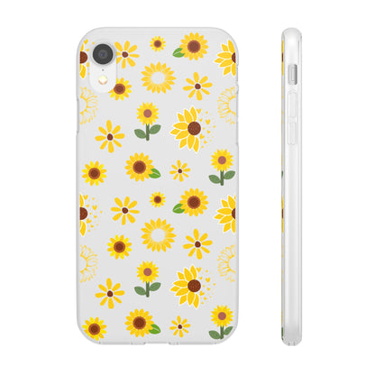 Sunflower Burst Flexible Phone Case iPhone Case Samsung Galaxy