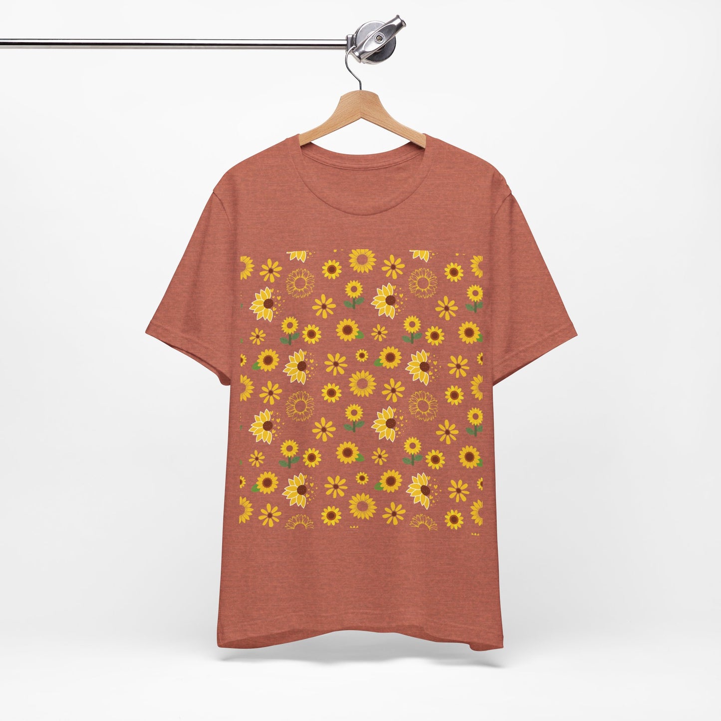 Camisa unisex con ráfaga de girasol