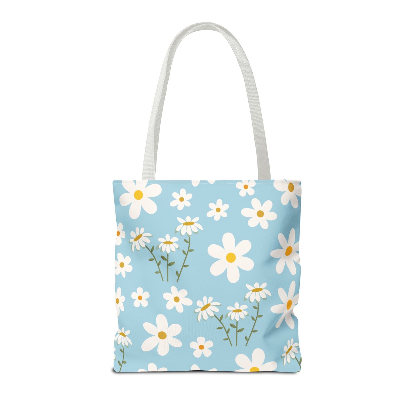 Sky Blue Daisy Tote Bag