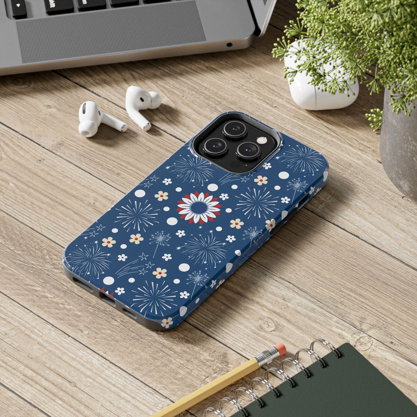 USA Daisy Fireworks Tough Phone Case for iPhone and Samsung Galaxy