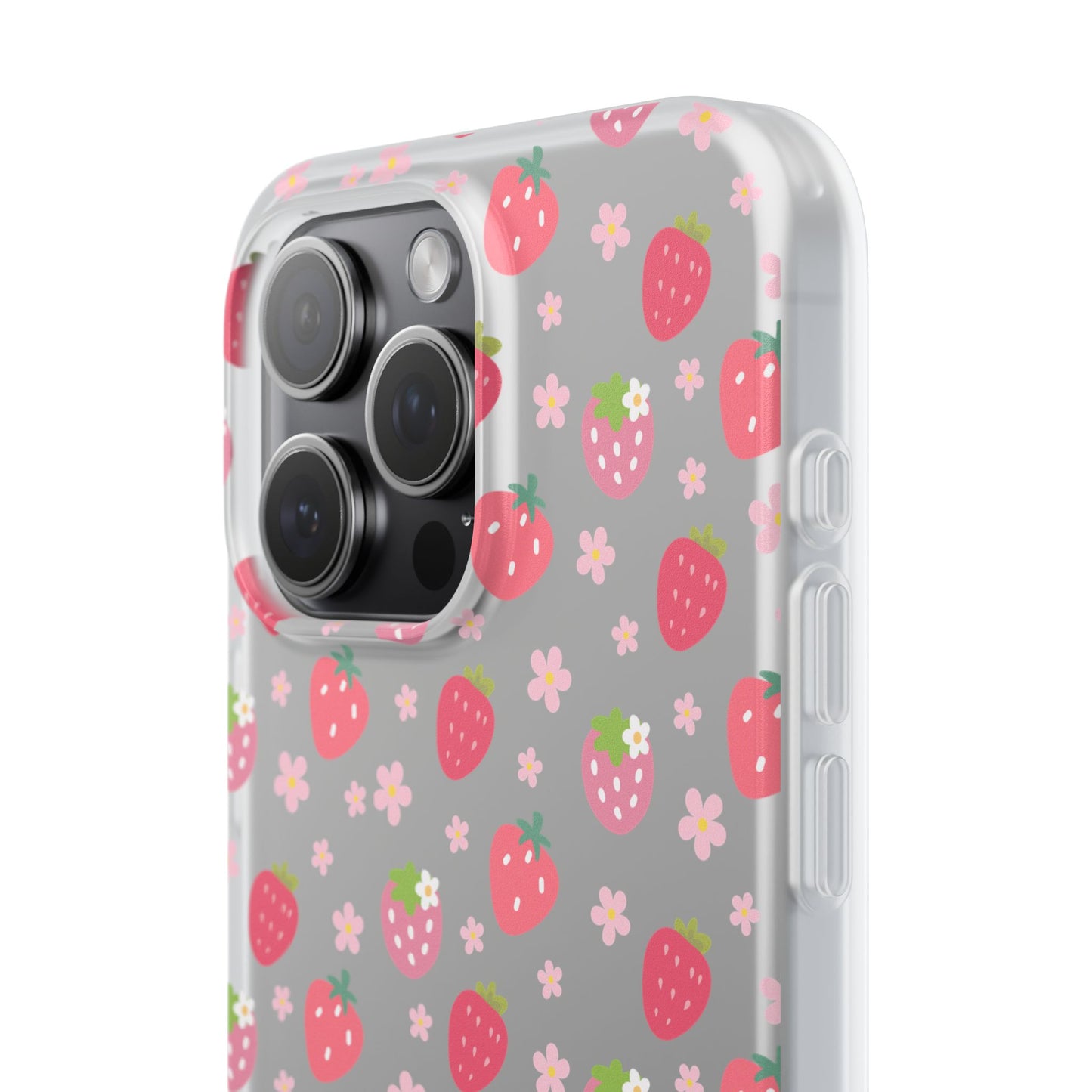 Strawberries and Daisies Flexible Phone Case iPhone Case Samsung Galaxy - Phone Case - Kristine Celestine