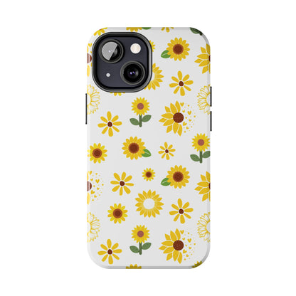 Sunflower Burst Tough Phone Case for iPhone and Samsung Galaxy