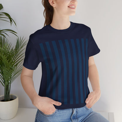 Navy Blue Stripes Shirt Royal Blue T-Shirts