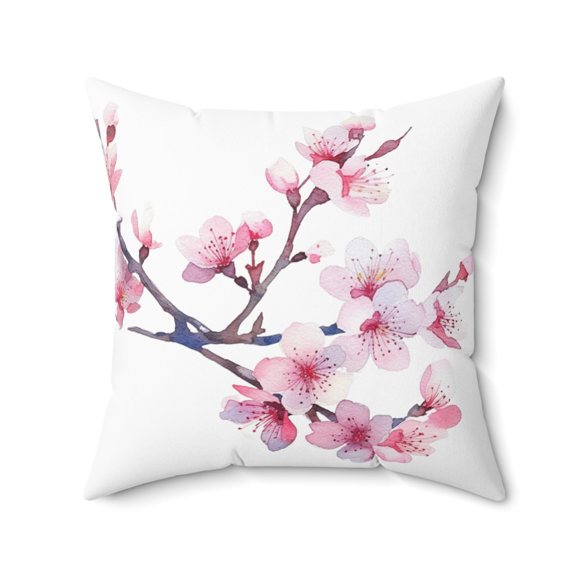 Lovely Cherry Blossom Square Pillow (vL) - Pillow - Kristine Celestine