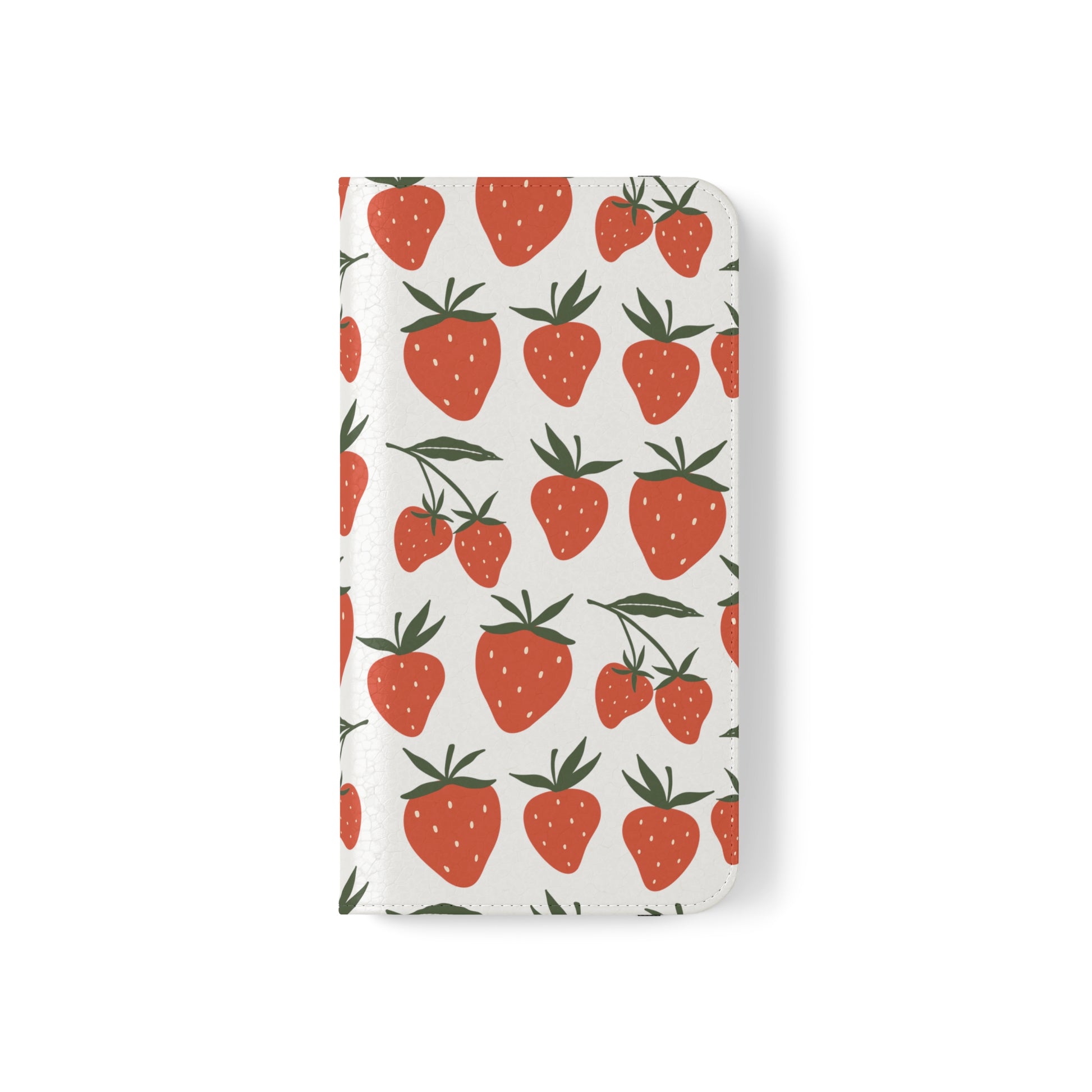 Tropical Strawberry Flip Phone Case Cover with Pockets - Phone Case - Printify - Kristine Celestine