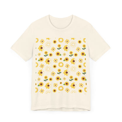 Camisa unisex con ráfaga de girasol