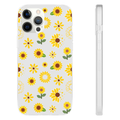 Sunflower Burst Flexible Phone Case iPhone Case Samsung Galaxy