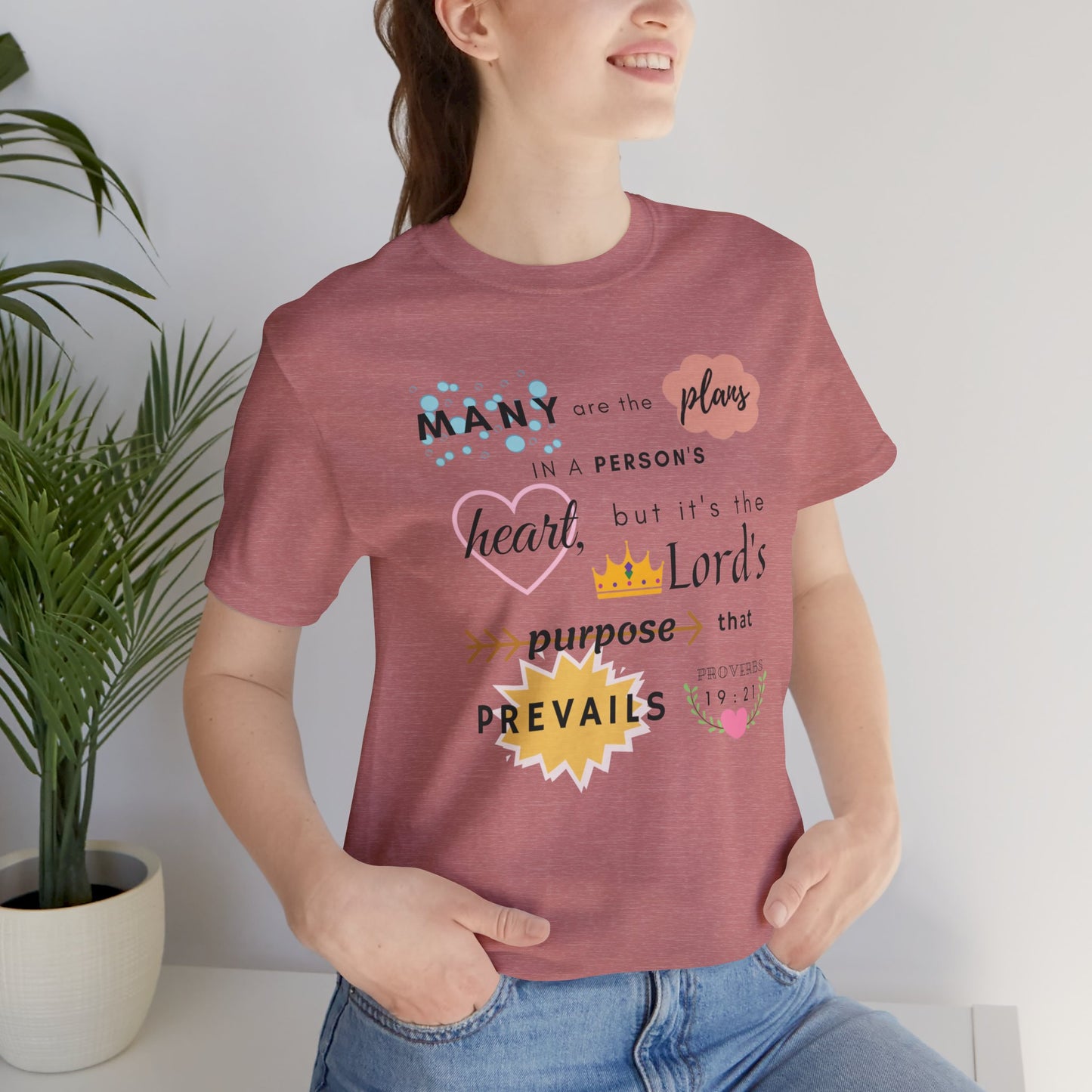 Proverbs 19:21 Bible Verse T-Shirt