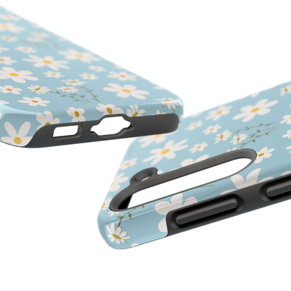 Sky Blue Daisy Tough Phone Case for iPhone and Samsung Galaxy