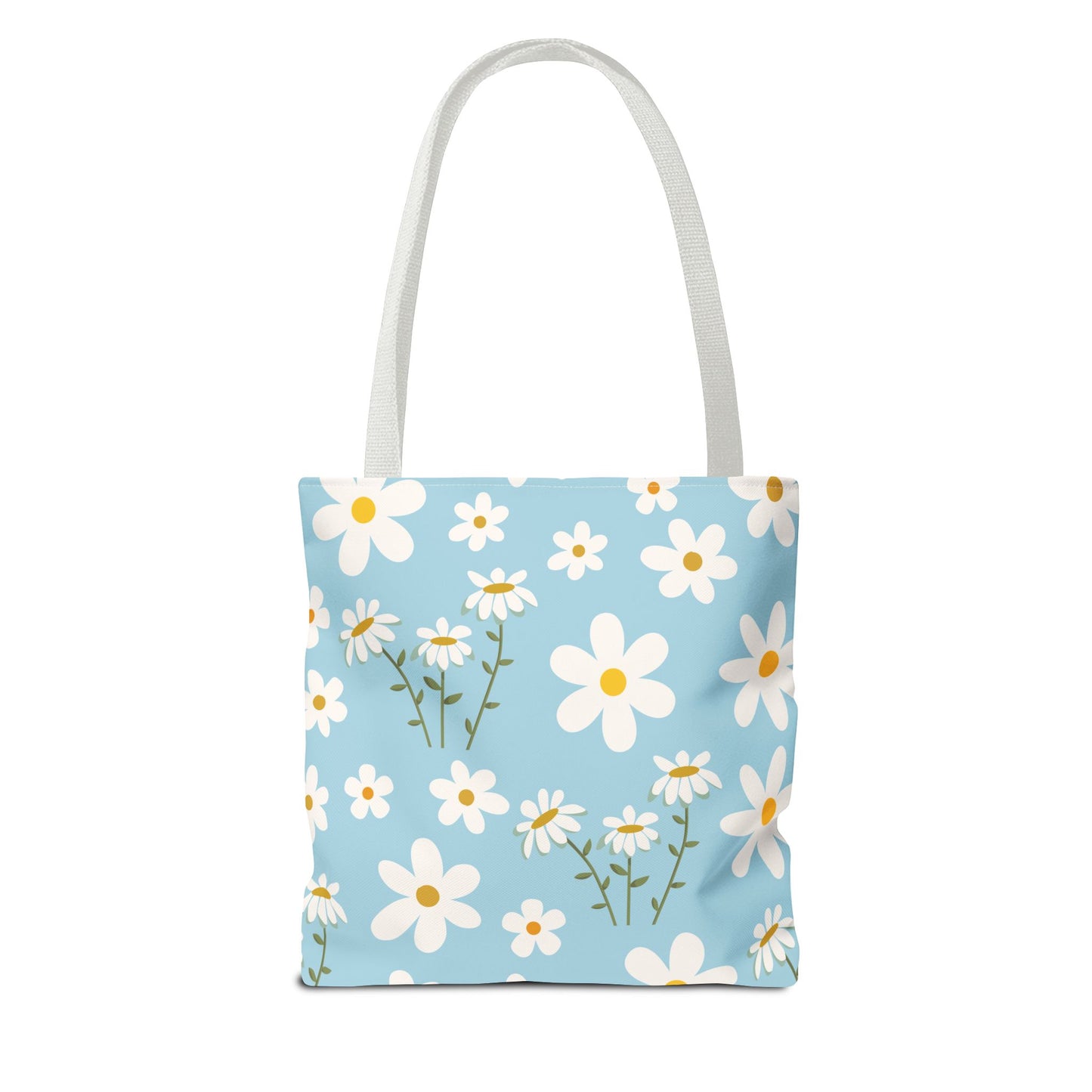 Sky Blue Daisy Tote Bag