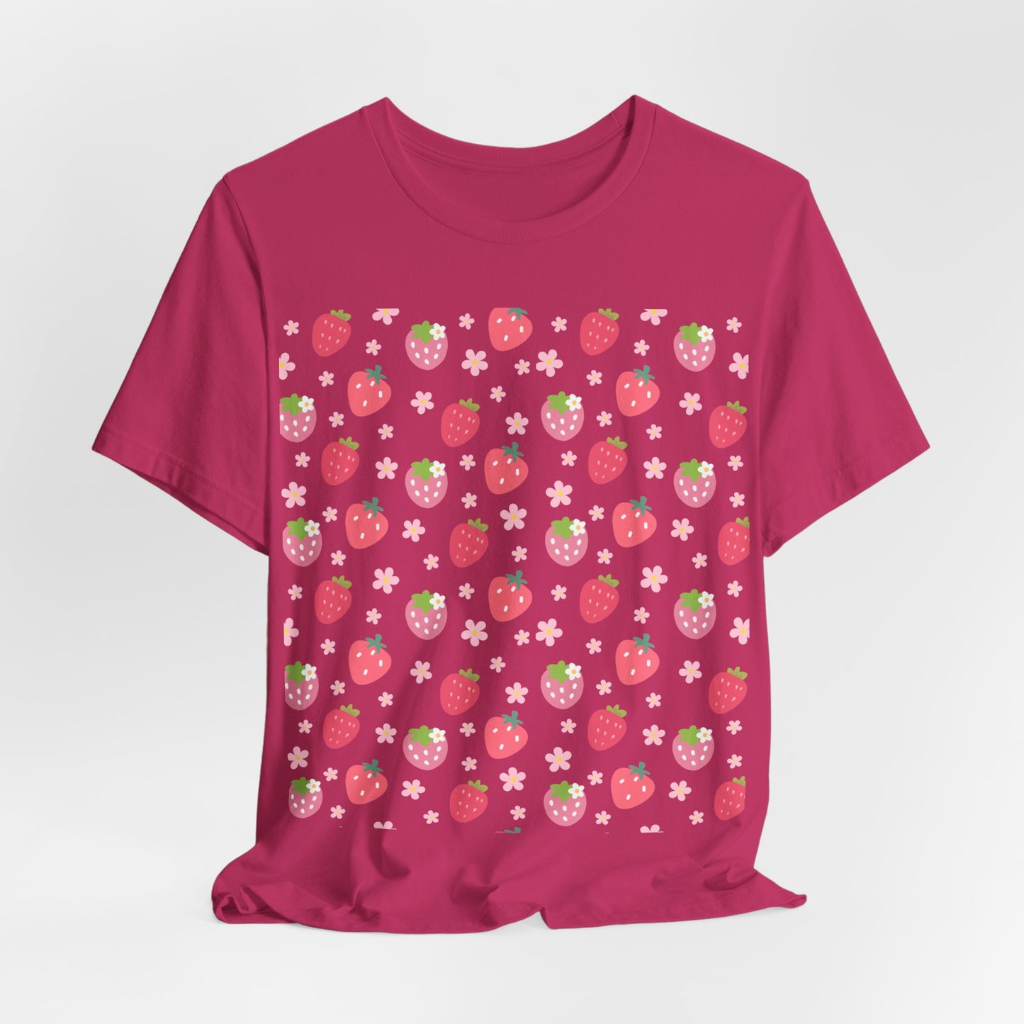 Strawberries and Daisies T - Shirt - T - Shirt - Kristine Celestine