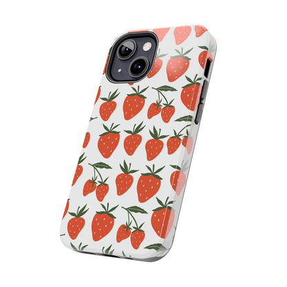 Tropical Strawberry Tough Phone Case for iPhone and Samsung Galaxy