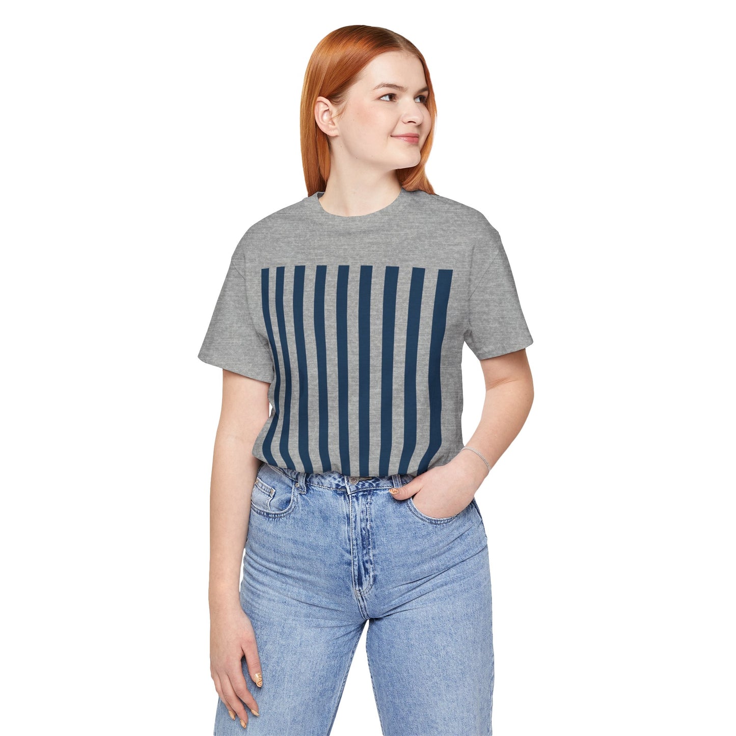 Navy Blue Stripes Shirt Royal Blue T - Shirts - T - Shirt - Kristine Celestine