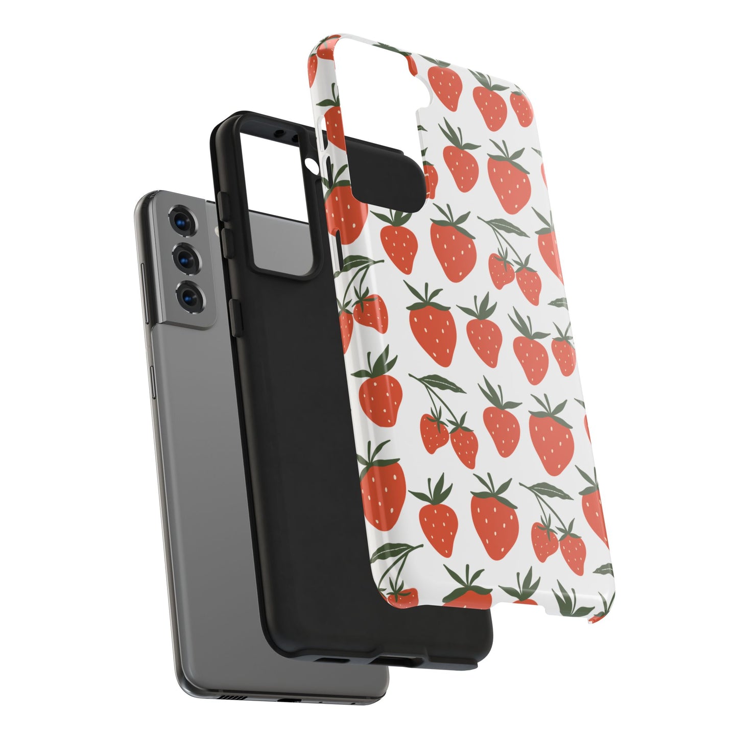 Tropical Strawberry Tough Phone Case for iPhone and Samsung Galaxy