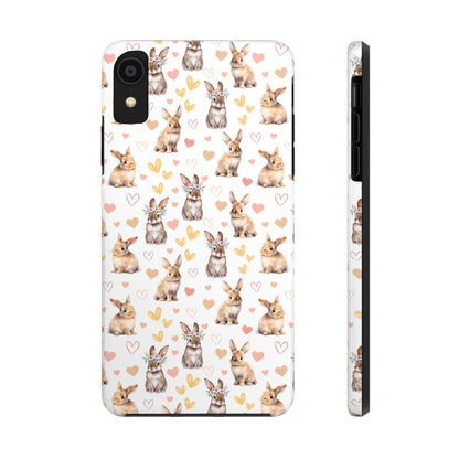 Bunny Love Tough Phone Case for iPhone and Samsung Galaxy