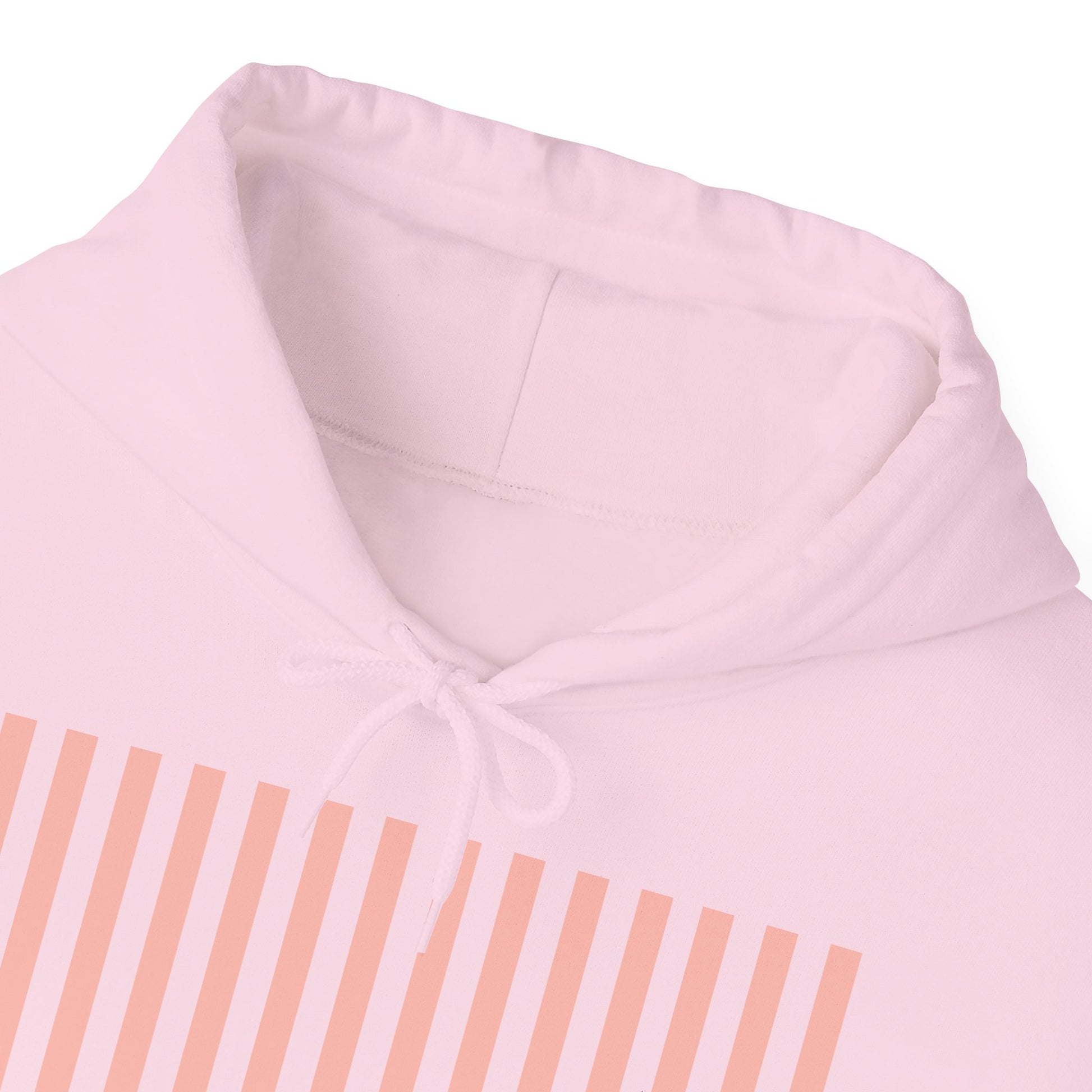 Coral Pink Stripes Hoodie - Hoodie - Kristine Celestine