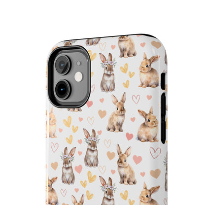 Bunny Love Tough Phone Case for iPhone and Samsung Galaxy