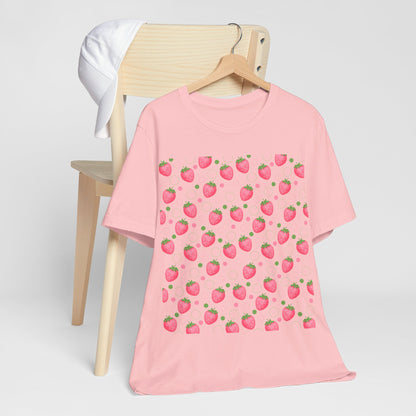 Pink Strawberry Bubbles T - Shirt - T - Shirt - Kristine Celestine