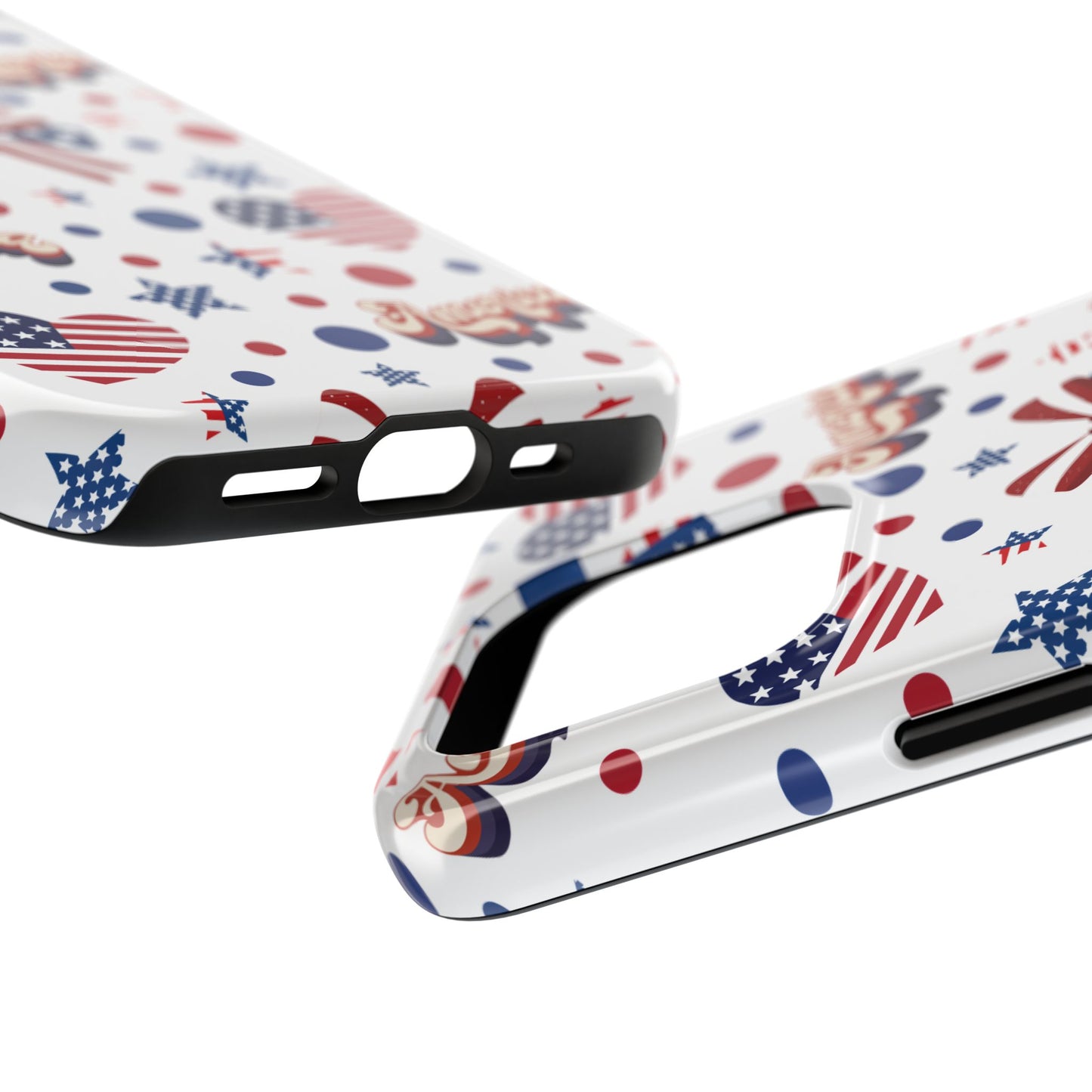 Coque de téléphone robuste America's Sweetheart and Bows pour iPhone et Samsung Galaxy