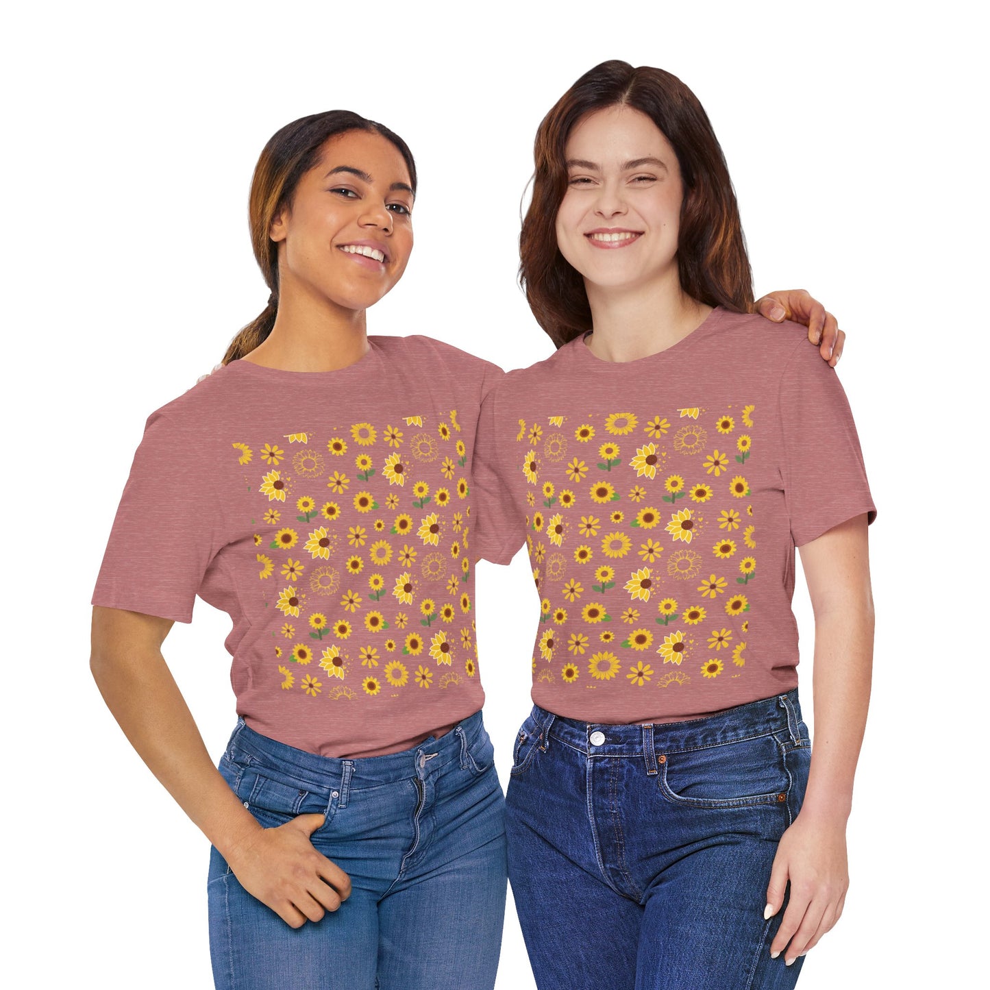 Camisa unisex con ráfaga de girasol