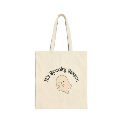 It's Spooky Season Halloween Trick or Treat Bag Cotton Canvas Tote Bag