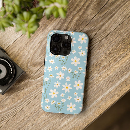 Sky Blue Daisy Tough Phone Case for iPhone and Samsung Galaxy