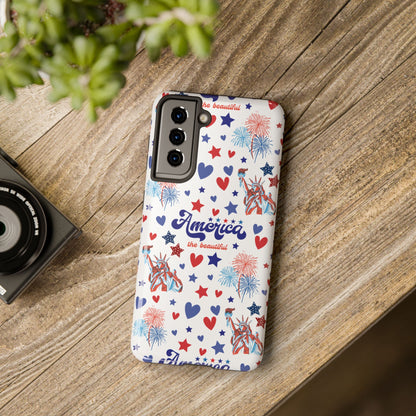 America the Beautiful Tough Phone Case for iPhone and Samsung Galaxy