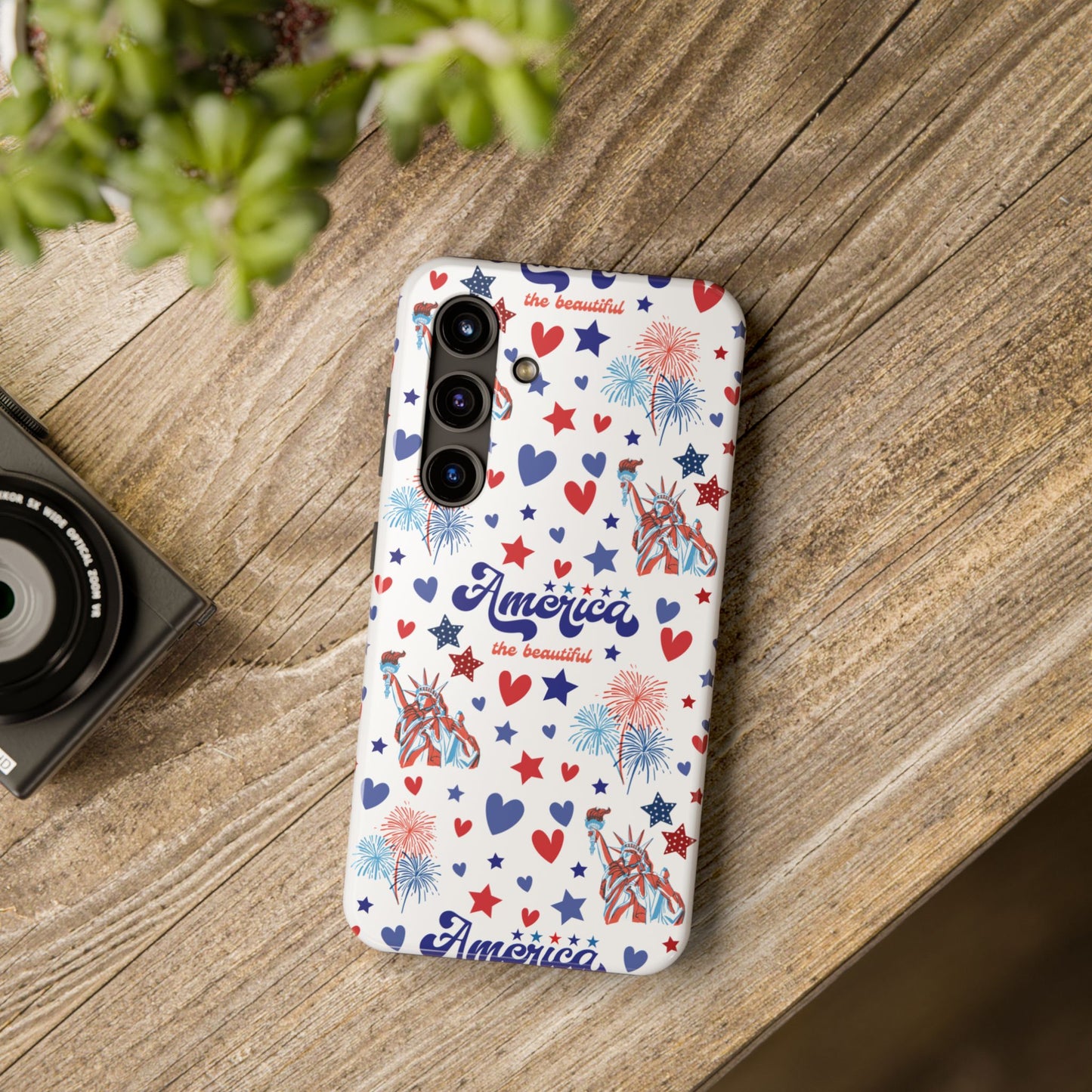 America the Beautiful Tough Phone Case for iPhone and Samsung Galaxy