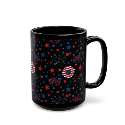 Starry Night America Black Mug Cool Summer Coffee Mug Tea Cup Spring Ceramic Mug