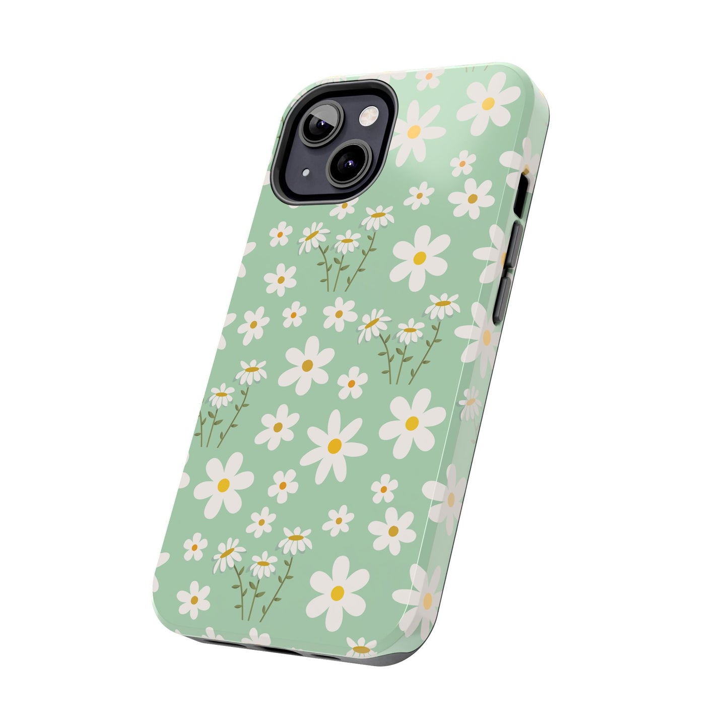 Mint Daisy Delight Tough Phone Case for iPhone and Samsung Galaxy