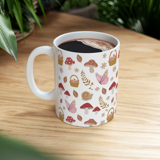 Warm Cottagecore Dream Mug Ceramic Coffee Mug Sturdy Cup with Handle Tea Mug Hot Drink Cup