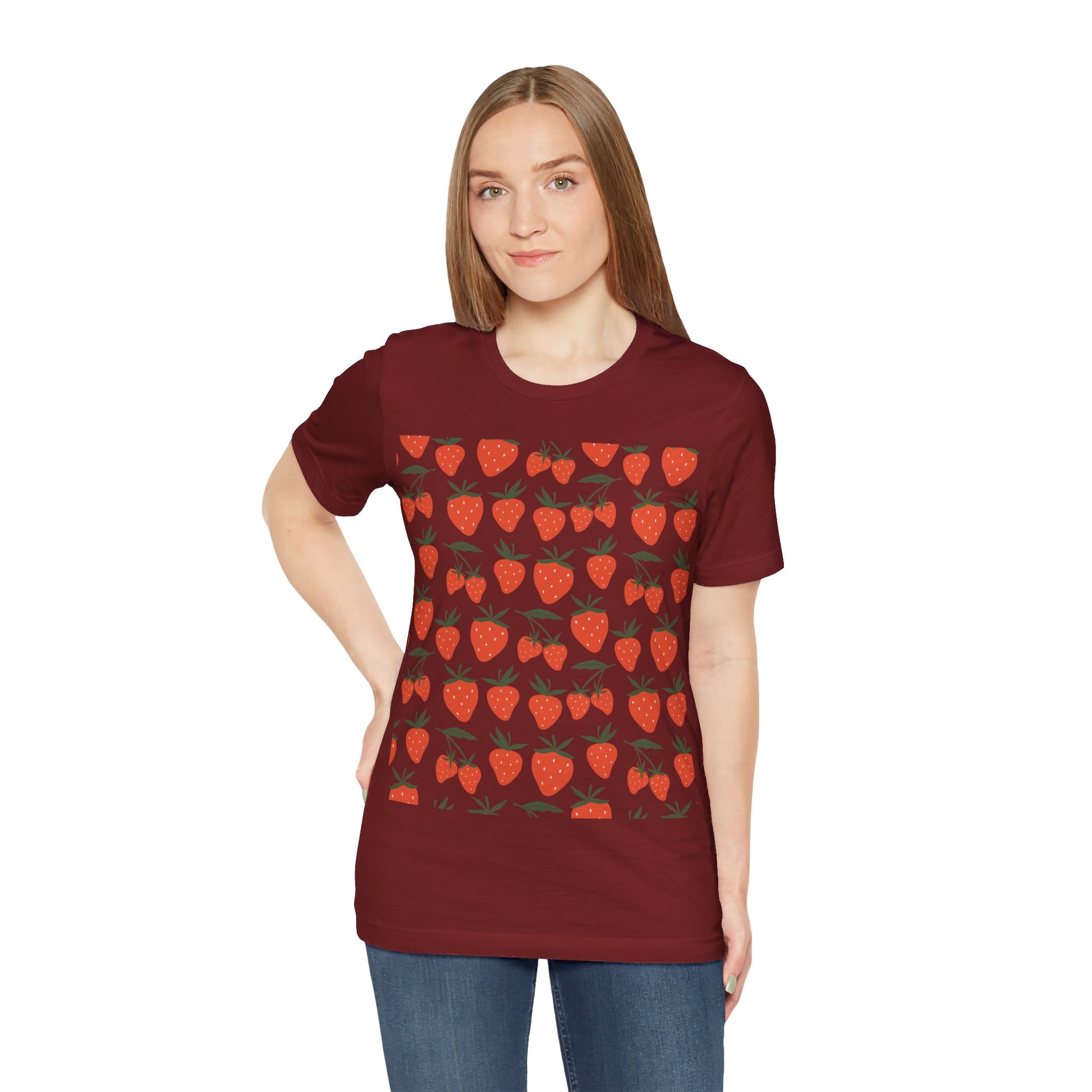 Tropical Strawberry T - Shirt - T - Shirt - Kristine Celestine