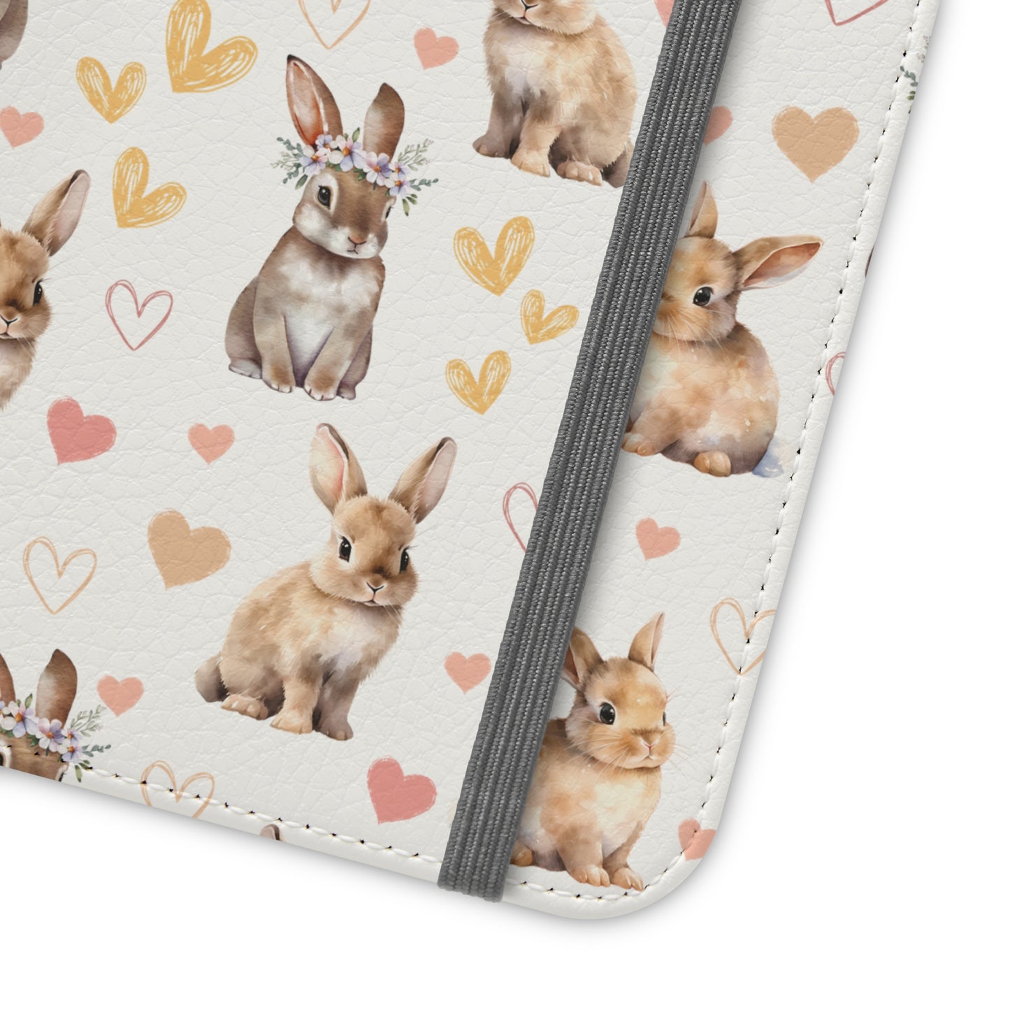 Bunny Love Flip Phone Case Cover with Pockets - Phone Case - Kristine Celestine