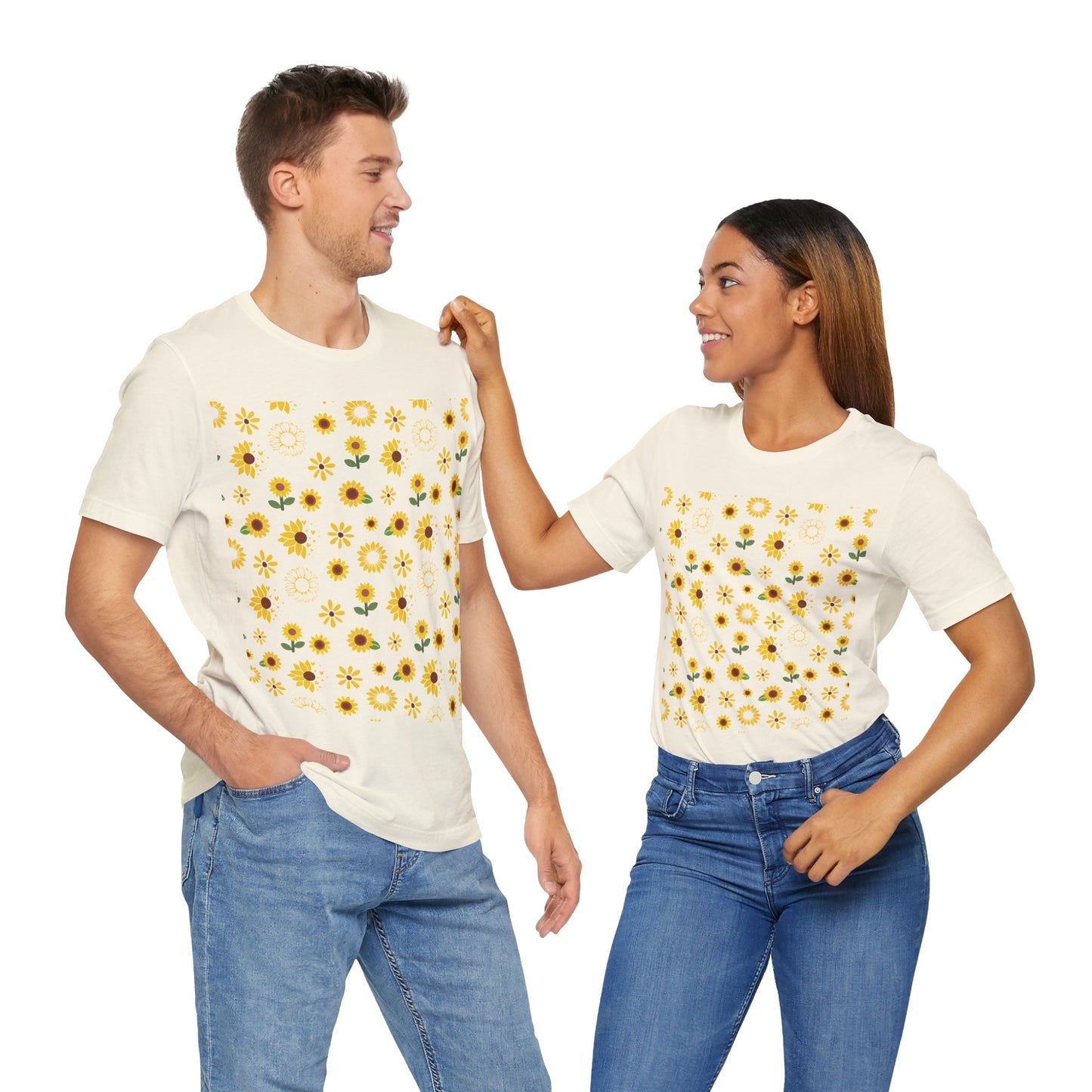 Camisa unisex con ráfaga de girasol