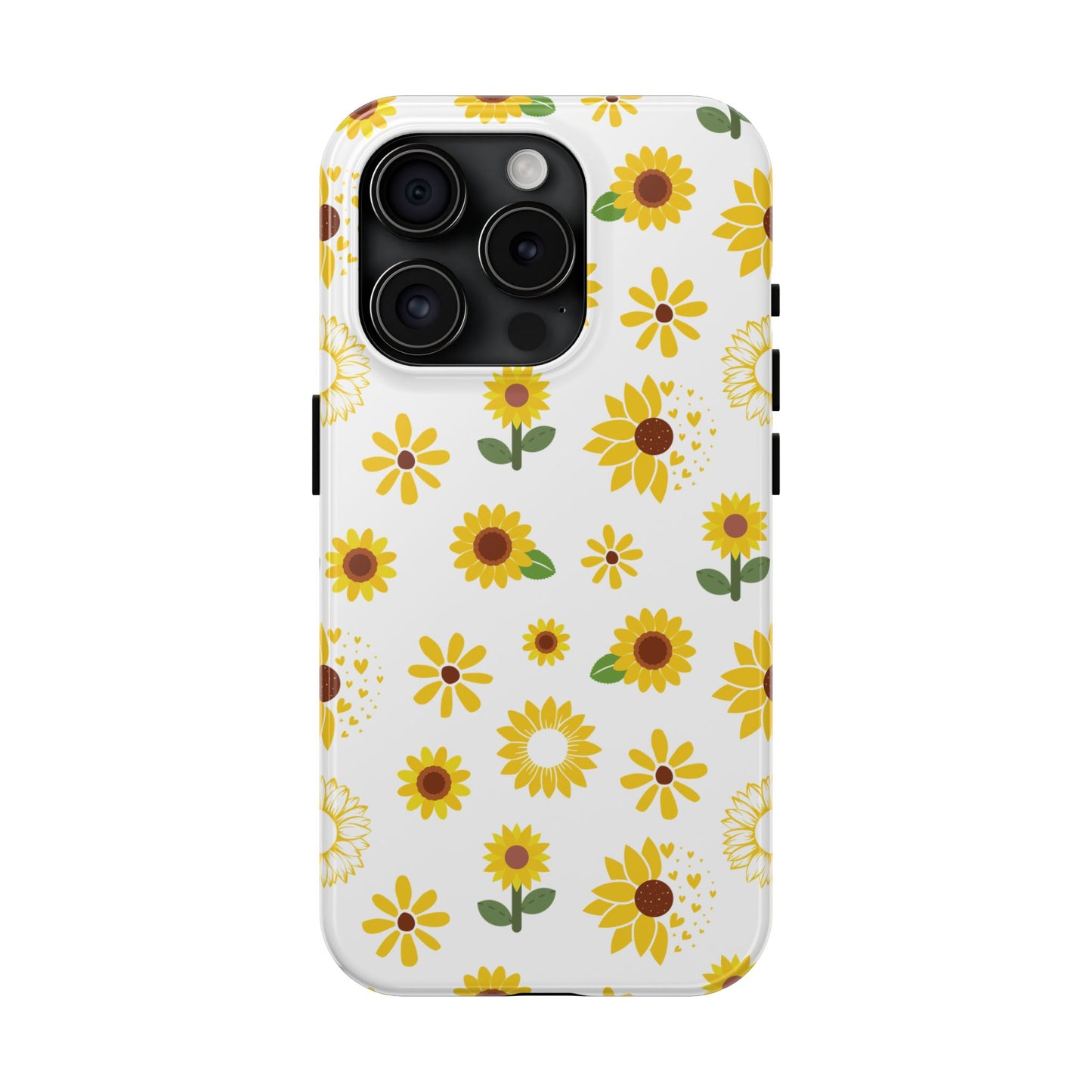 Sunflower Burst Tough Phone Case for iPhone and Samsung Galaxy