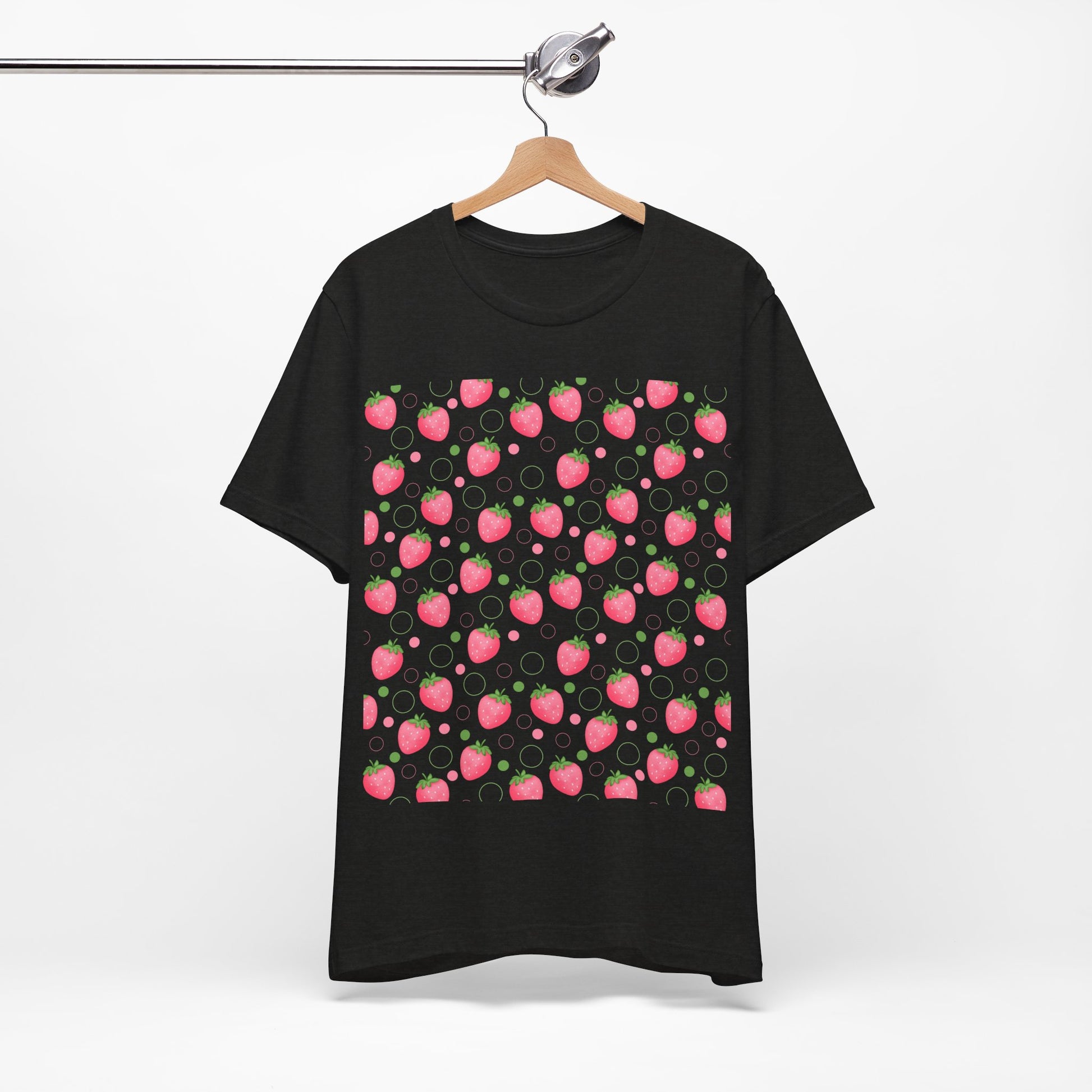 Pink Strawberry Bubbles Shirt - T - Shirt - Printify - Kristine Celestine