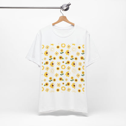 Camisa unisex con ráfaga de girasol