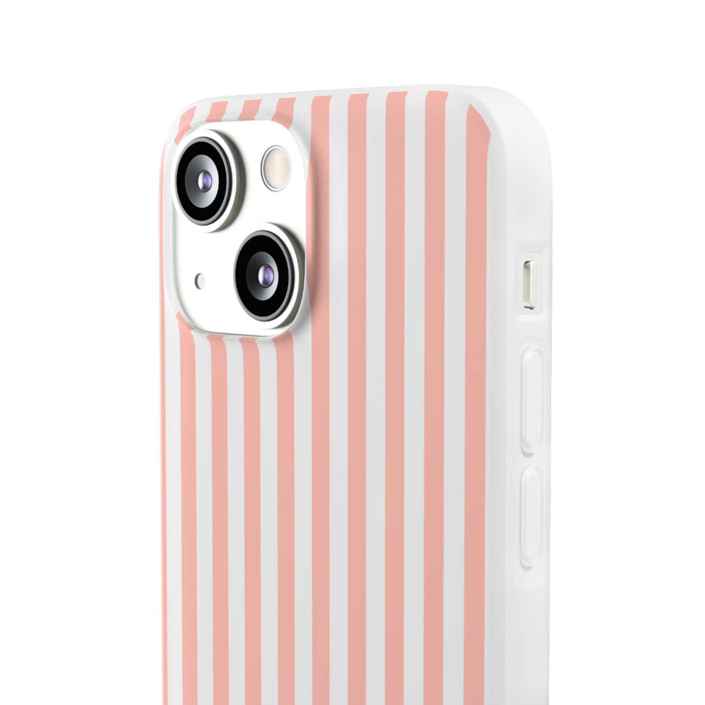 Coral Pink Stripes Flexible Phone Case iPhone Case Samsung Galaxy - Phone Case - Kristine Celestine