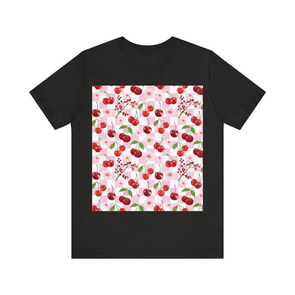 Classic Short Sleeve T - Shirt - T - Shirt - Cherry Checkerboard - Kristine Celestine