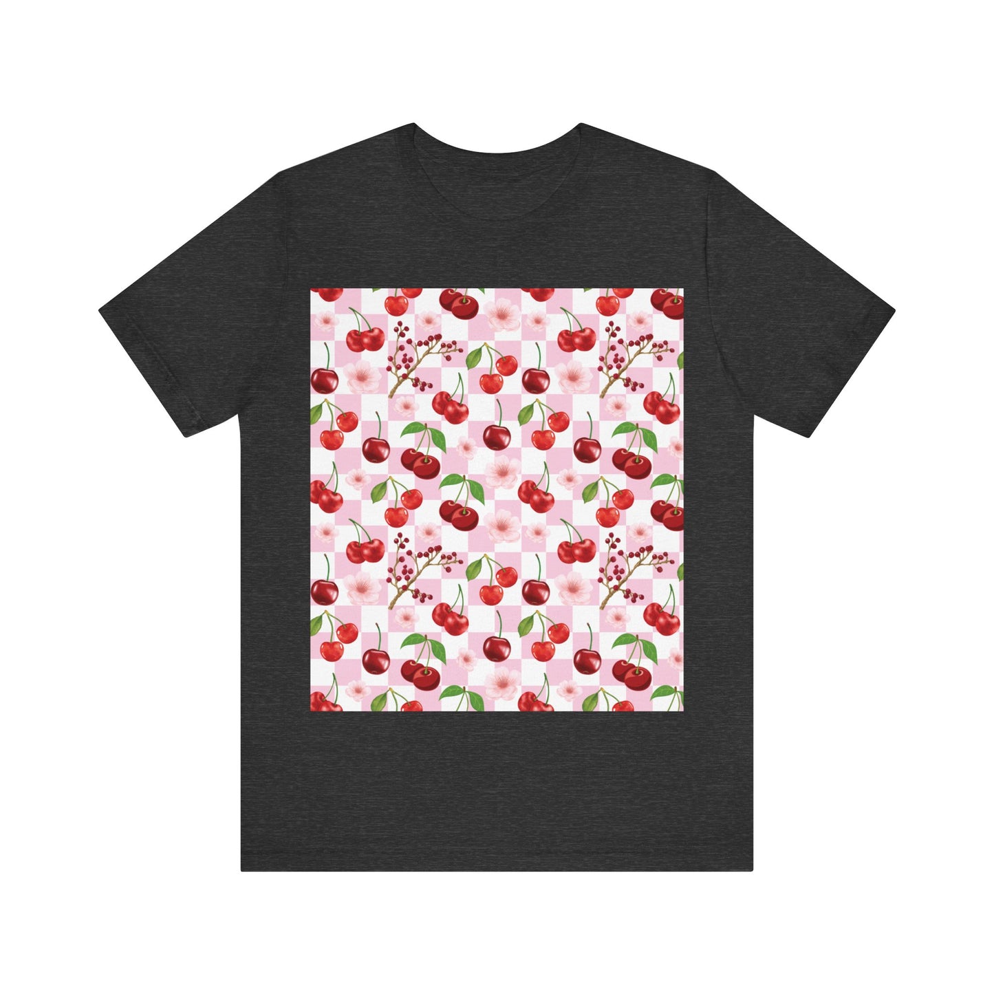 Cherry Checkerboard T - Shirt - T - Shirt - Kristine Celestine